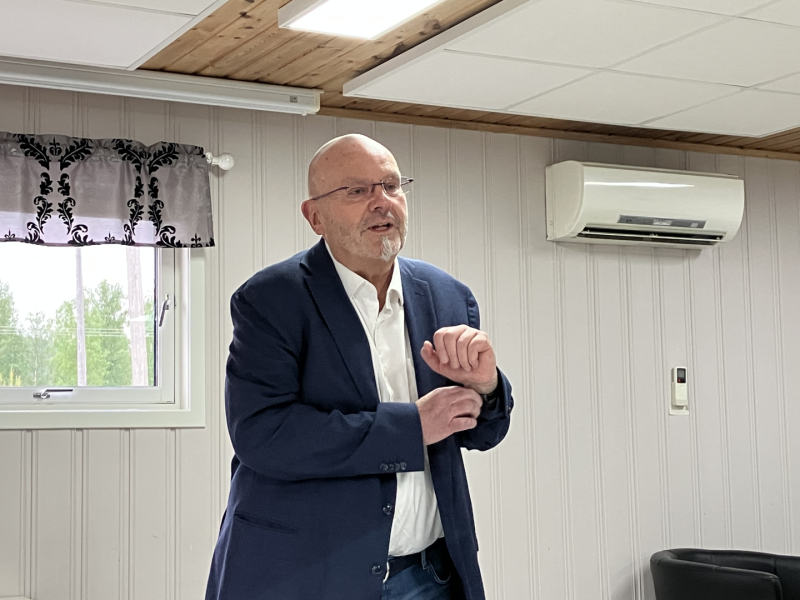 Einar Gelius besøker Odal Rotaryklubb